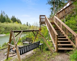 Swing! River Cabin Fire Pit