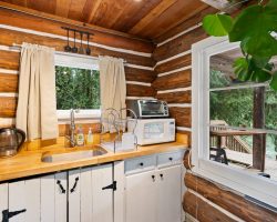 Updated kitchen River Cabin Kitchen